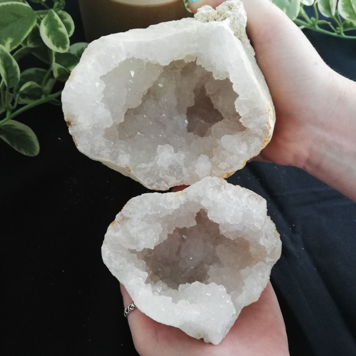 Quartz Geode - Large - Pair Quartz Geode - Large - Pair
